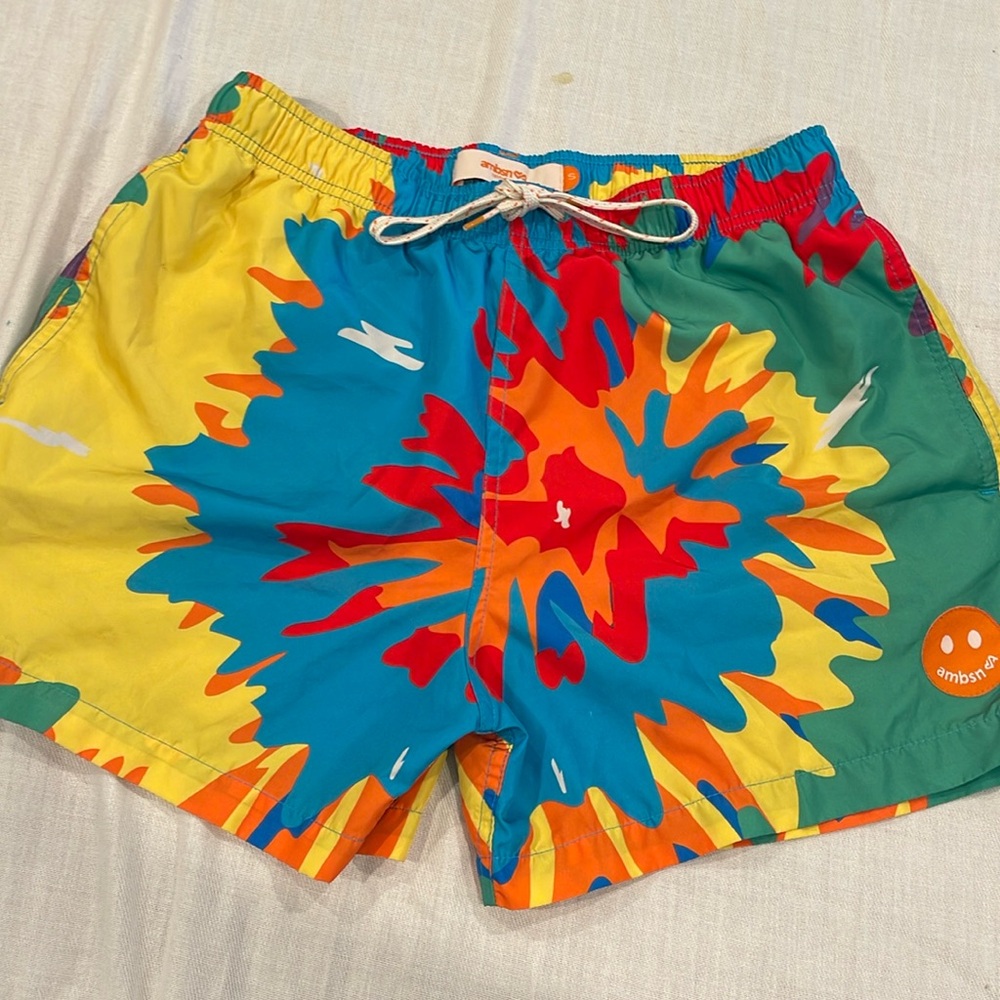 707 AMBSN California Hawaiian Swim Trunks Shorts SZ Small